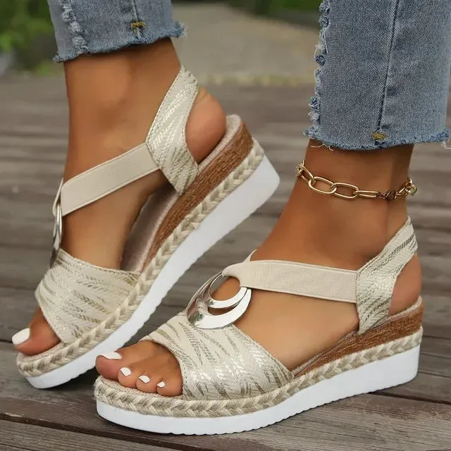 Clotilde® | Wedge Heel Sandals