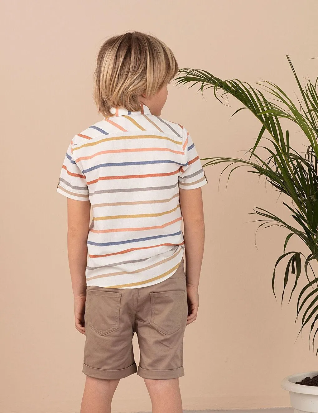 Colorful Striped Boy's Shirt