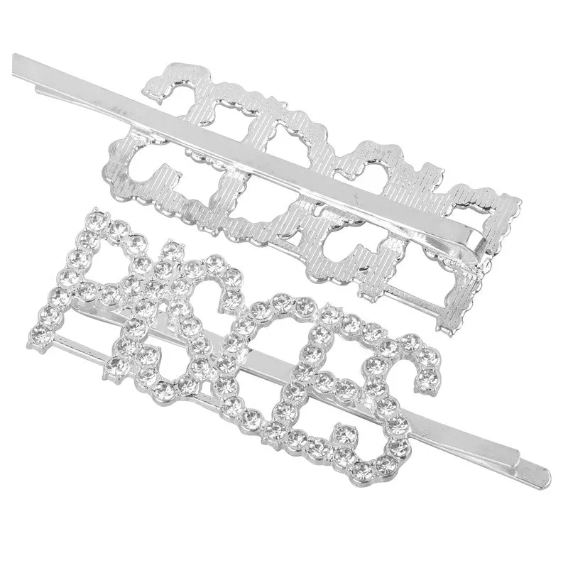 Combo Of 2 Pisces Golden Silver Hairclip