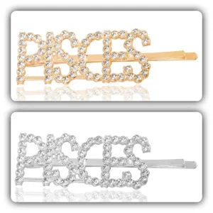 Combo Of 2 Pisces Golden Silver Hairclip