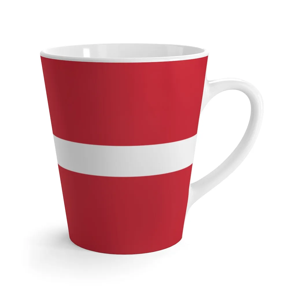 Danish Flag Latte Mug