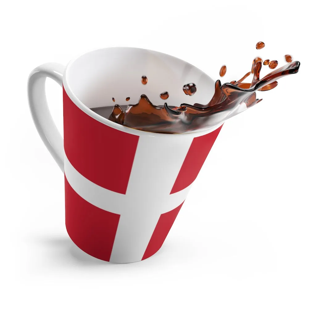 Danish Flag Latte Mug