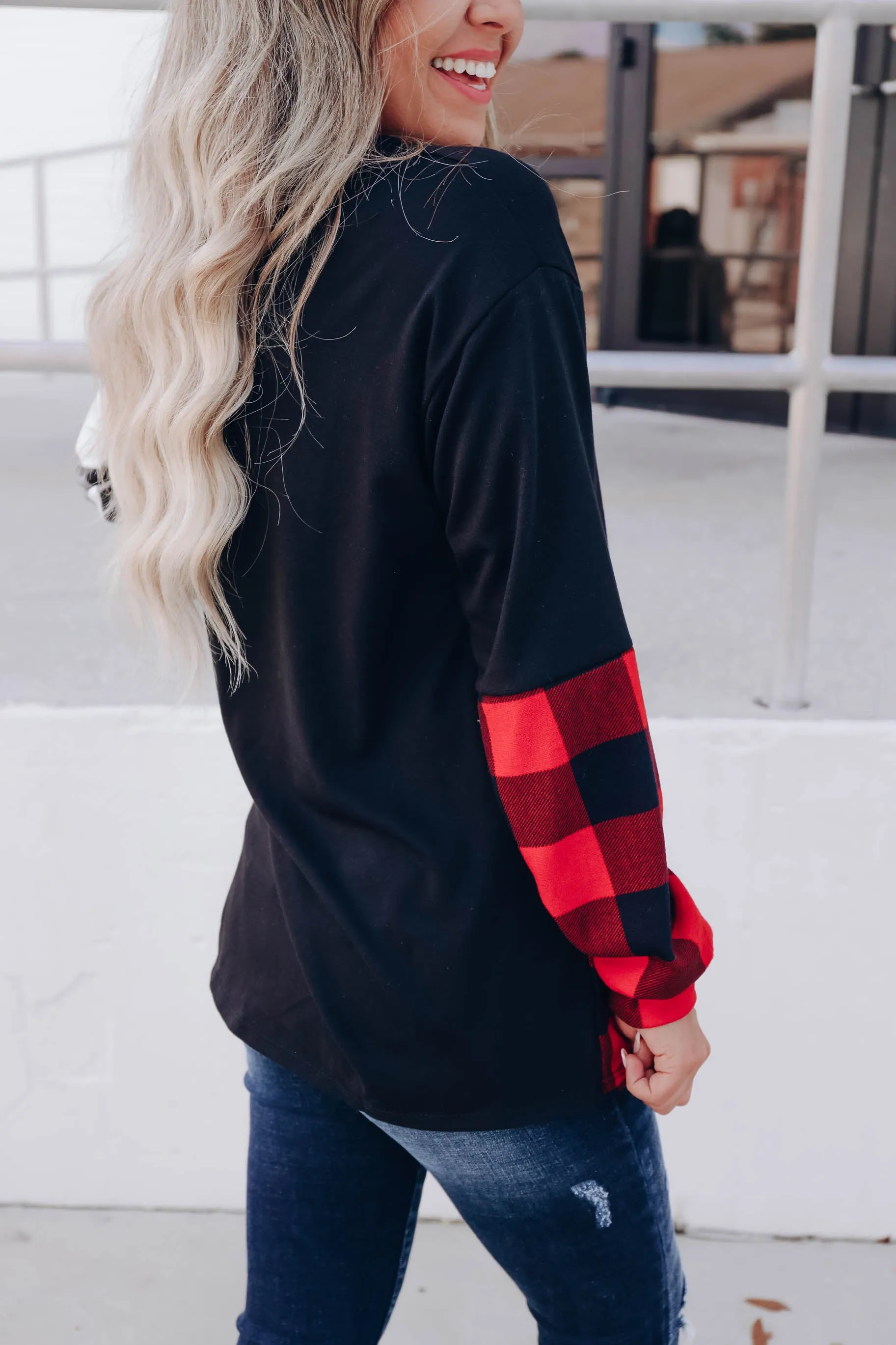 Dasher Color Block Top - Black Multi