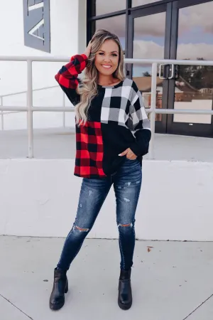 Dasher Color Block Top - Black Multi