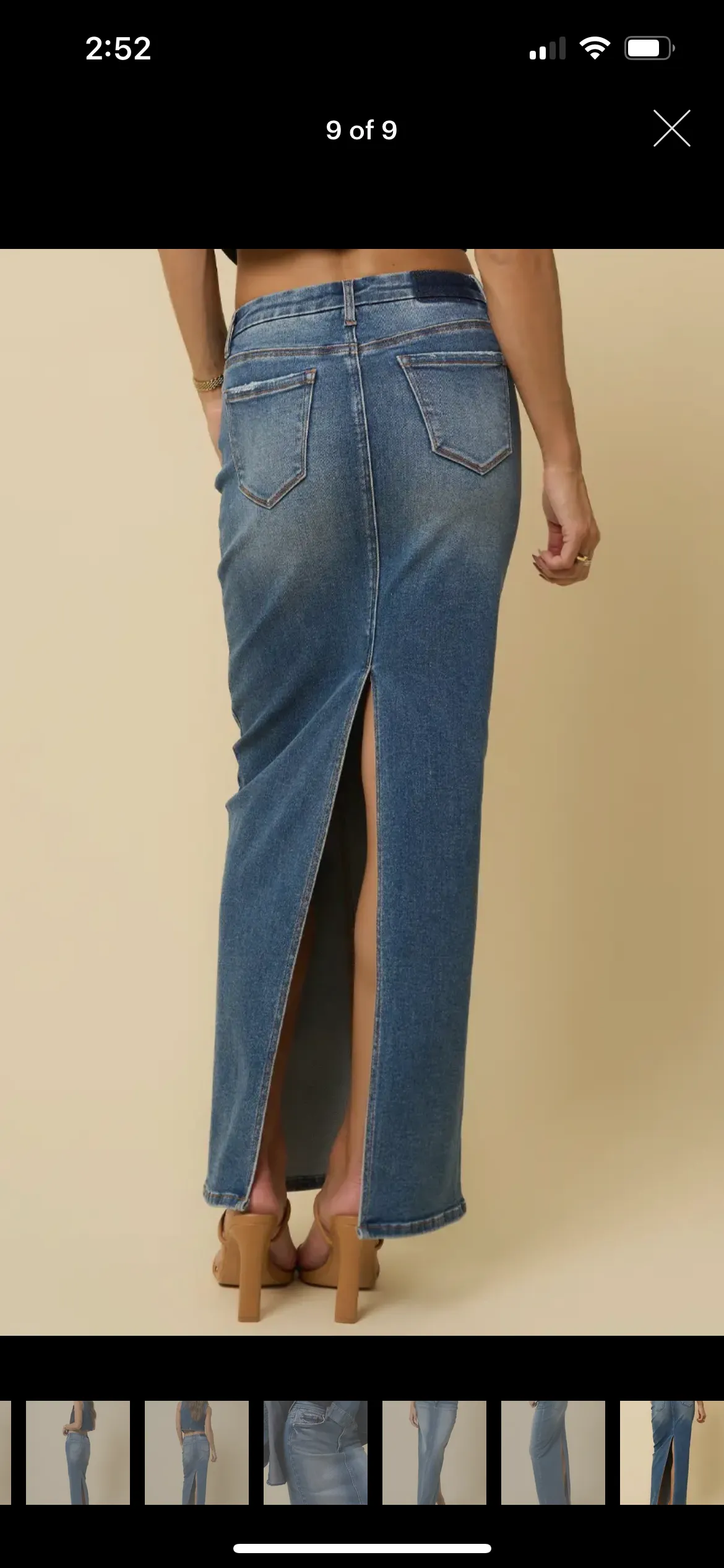 Denim Maxi Skirt