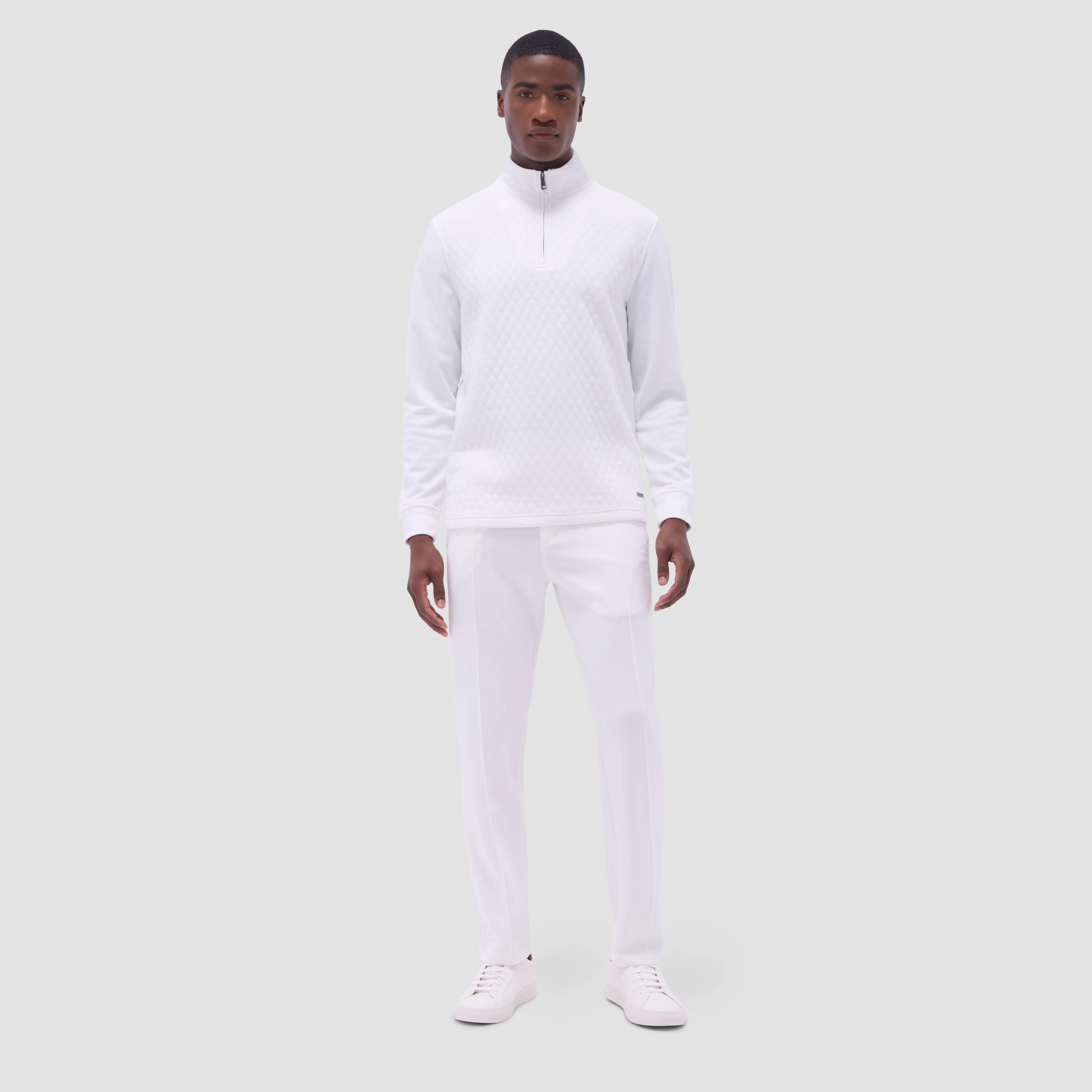 Diamond Quilt Performance Quarter-Zip Pullover