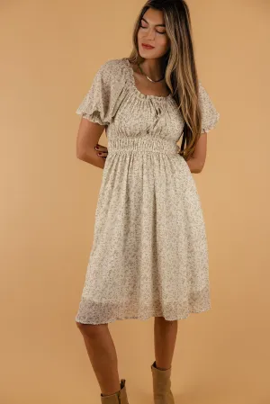 Don’t Say Maybe Puff Sleeve Midi
