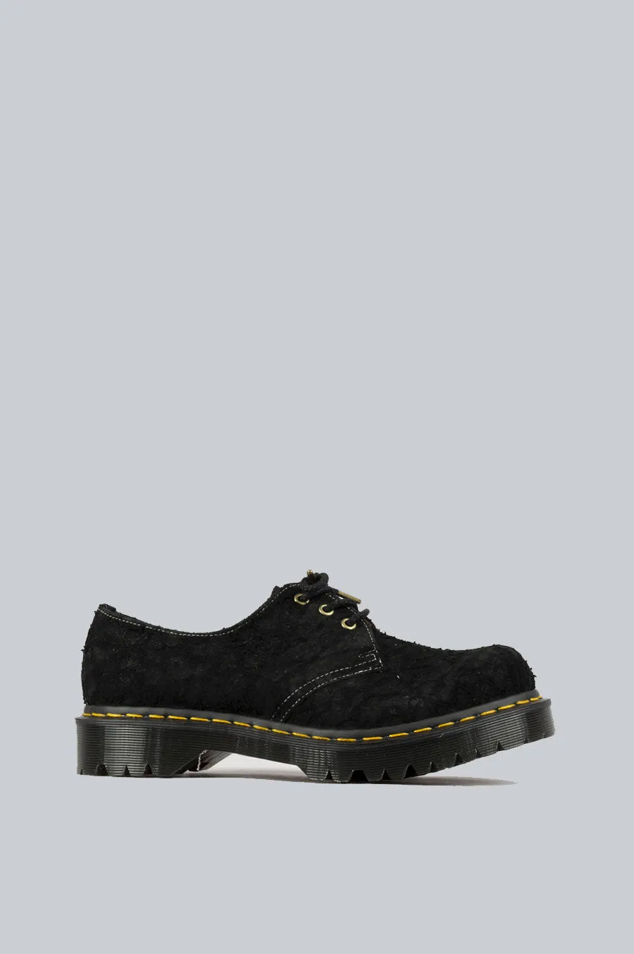 DR MARTENS 1461 BEX BLACK HAIRY SUEDE