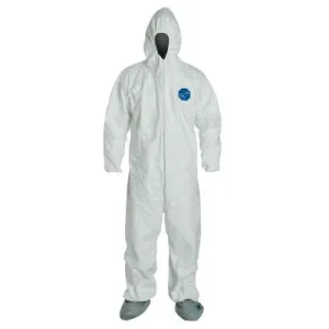 DuPont™ Tyvek® 400 Coveralls with Attached Hood and Boots, Vend Pack, White, 2X-Large, TY122SWH2X0025VP