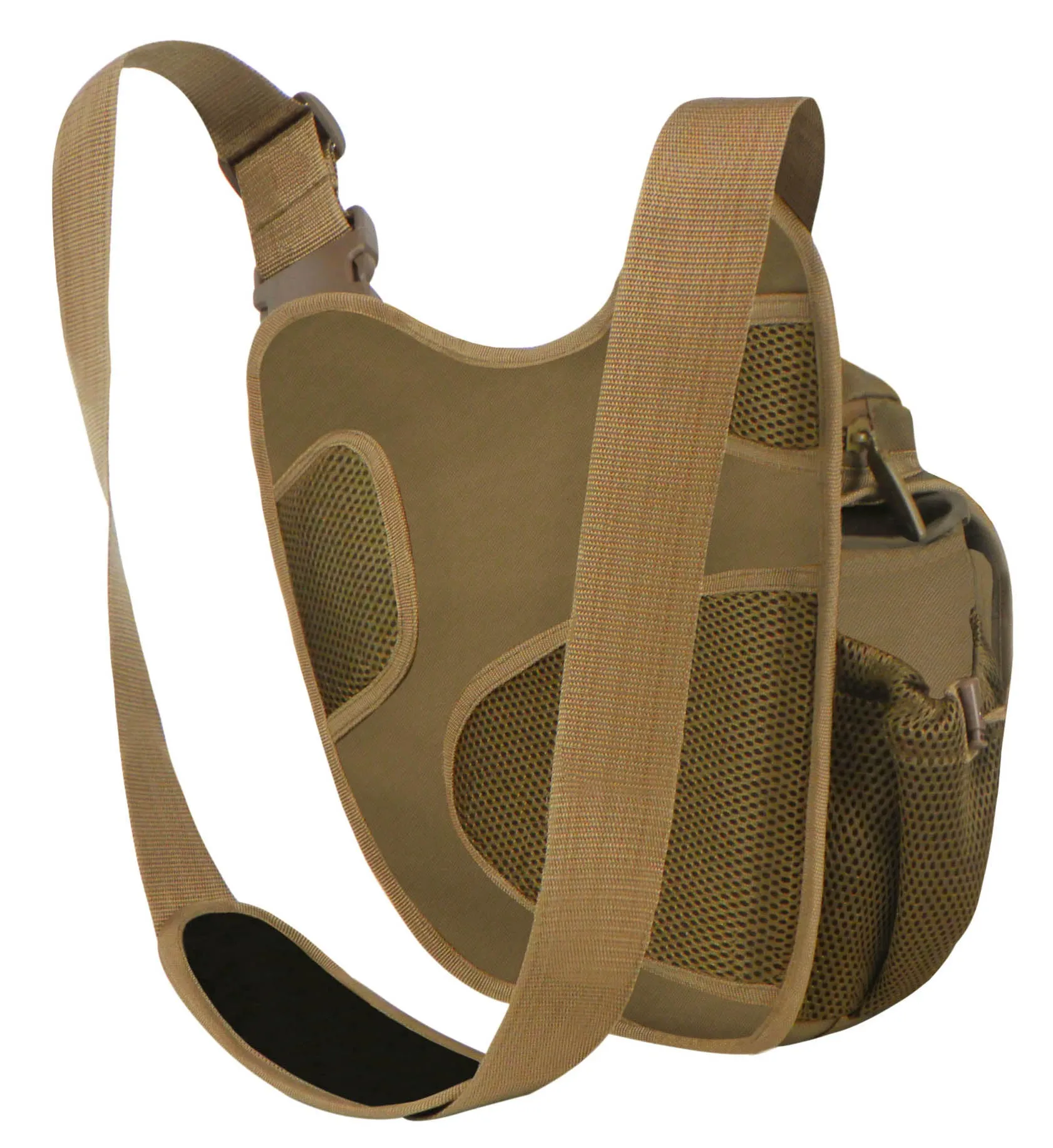East West USA Hiking Tactical Shoulder Sling Trail Utility Bag RT511 OLIVE