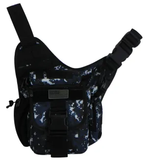 East West USA Hiking Tactical Shoulder Sling Trail Utility Bag RTC511 NAVY ACU