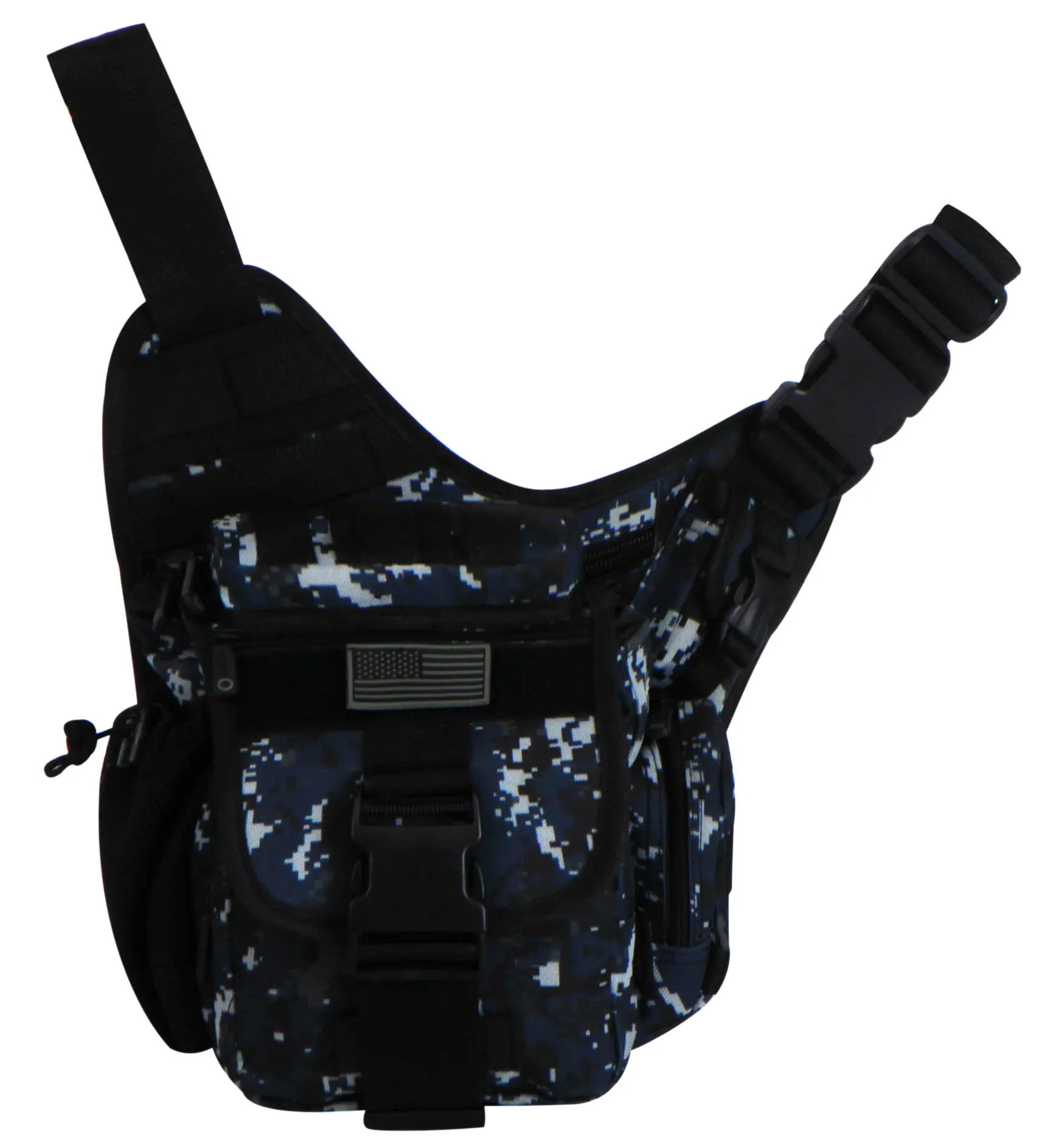 East West USA Hiking Tactical Shoulder Sling Trail Utility Bag RTC511 NAVY ACU