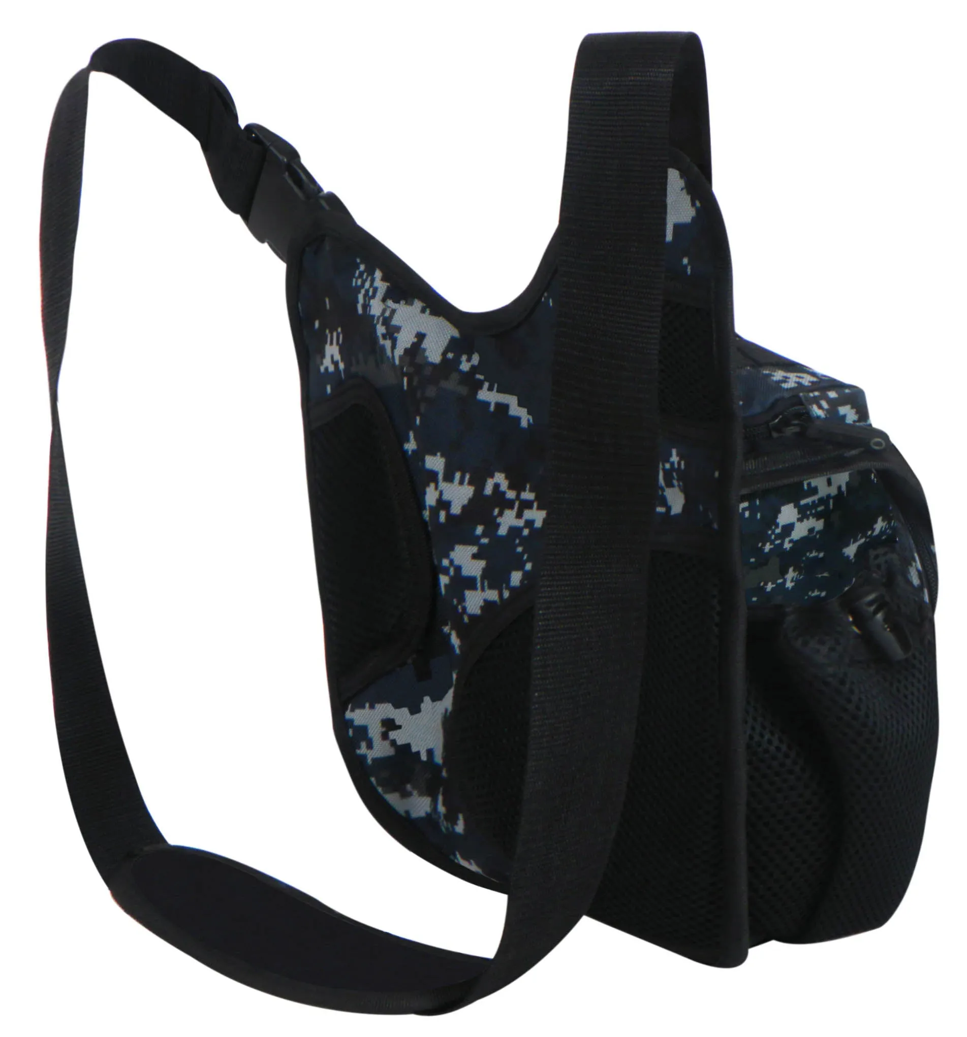East West USA Hiking Tactical Shoulder Sling Trail Utility Bag RTC511 NAVY ACU