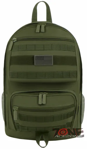 East West USA Tactical Molle Military Backpack Hiking Bag RT509 OLIVE