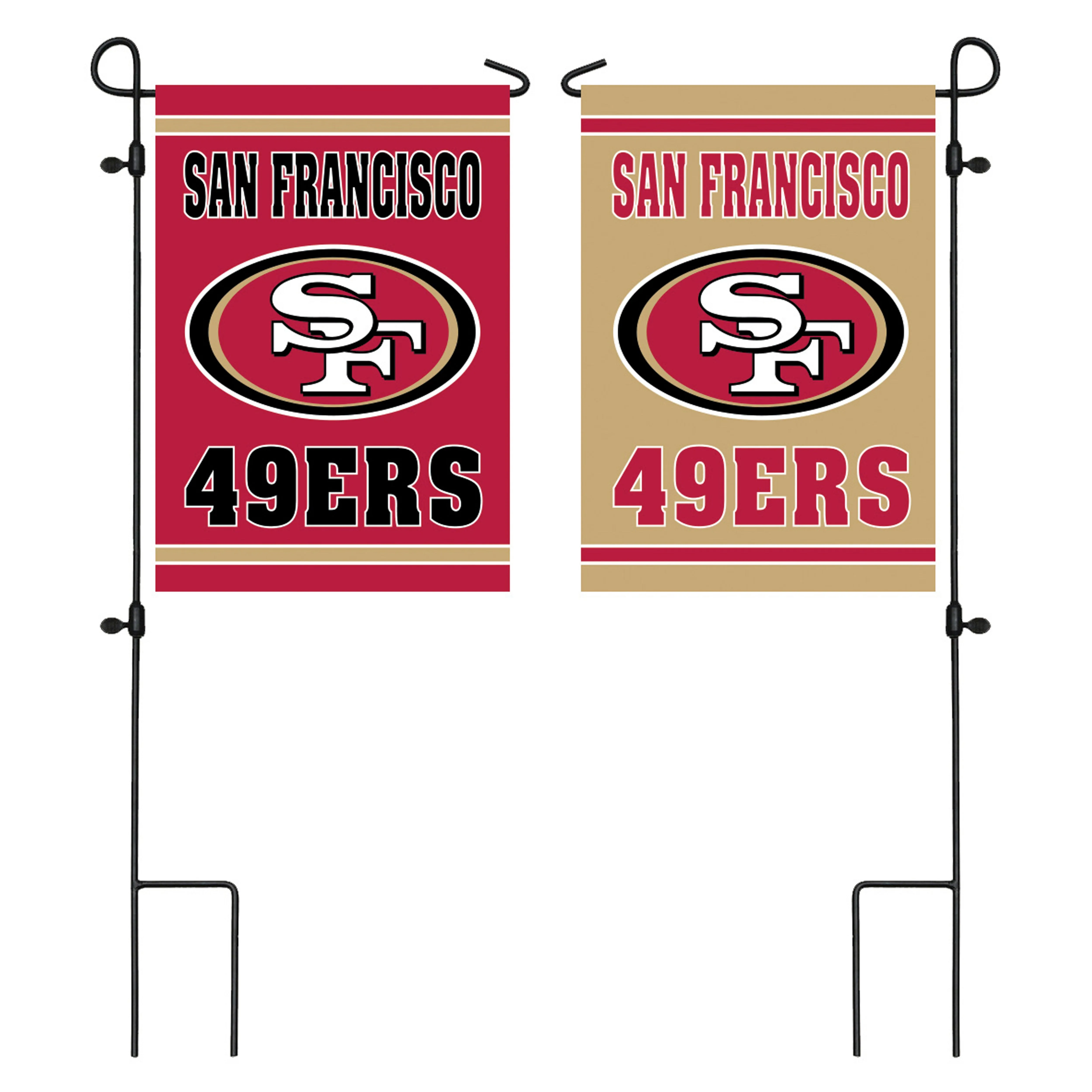 Embossed Suede Flag, GDN Size, San Francisco 49ers,14es3826