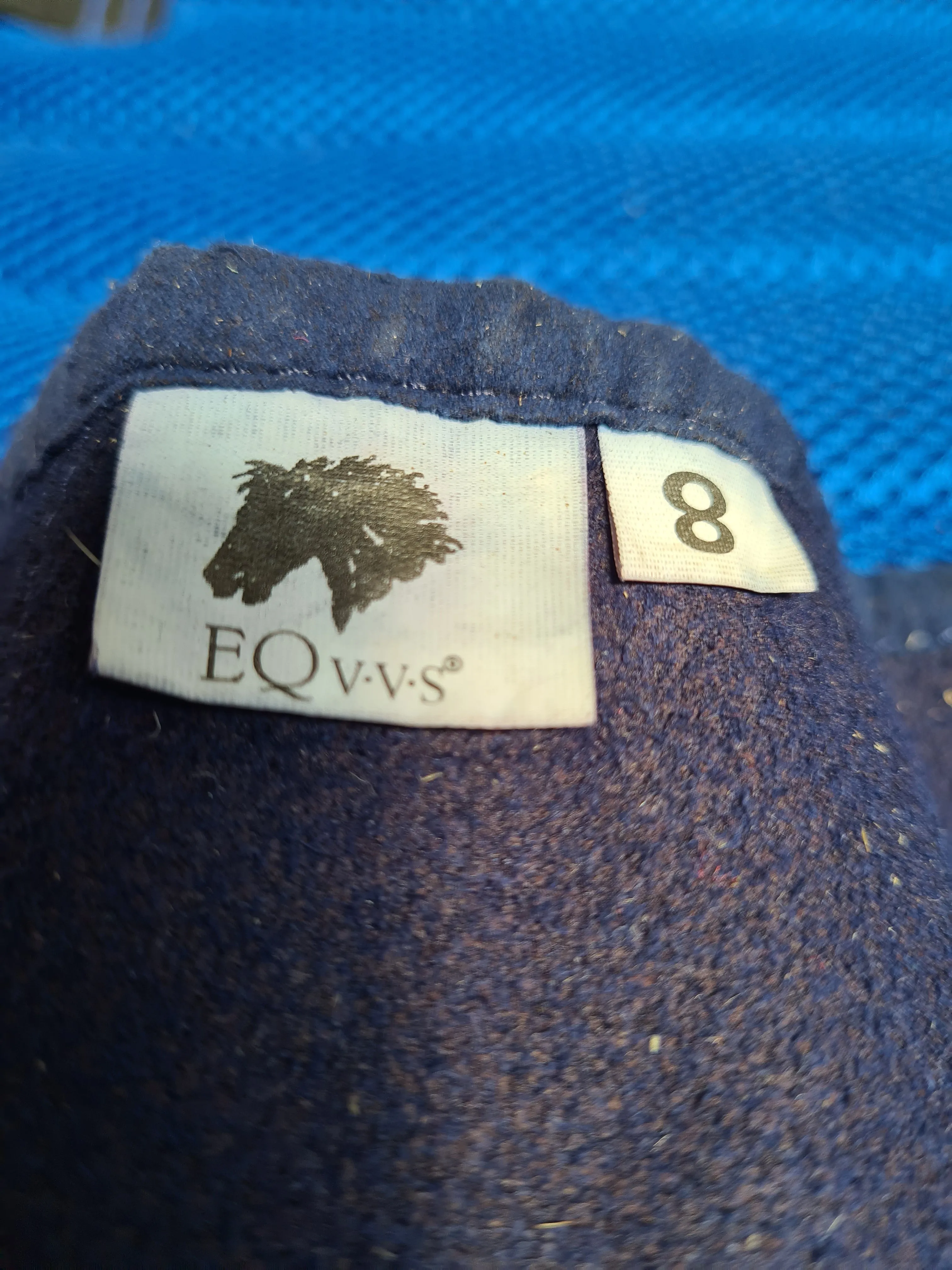 EQ VVS children’s chaps age 8 navy and green ✅️