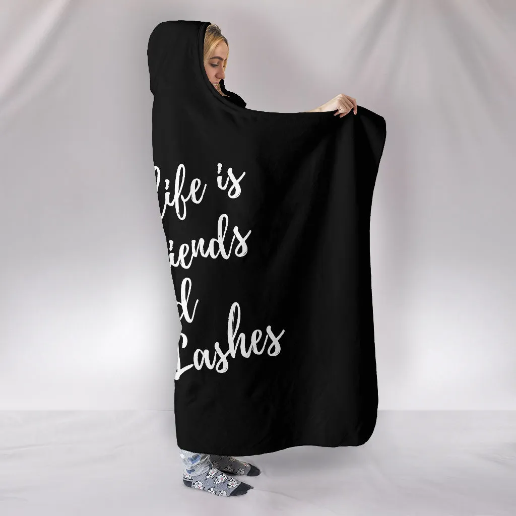 Eyelash Hooded Blanket