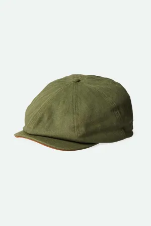 Fender Factory Brood Baggy Newsboy Cap - Olive