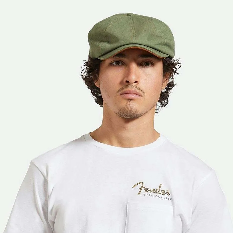 Fender Factory Brood Baggy Newsboy Cap - Olive