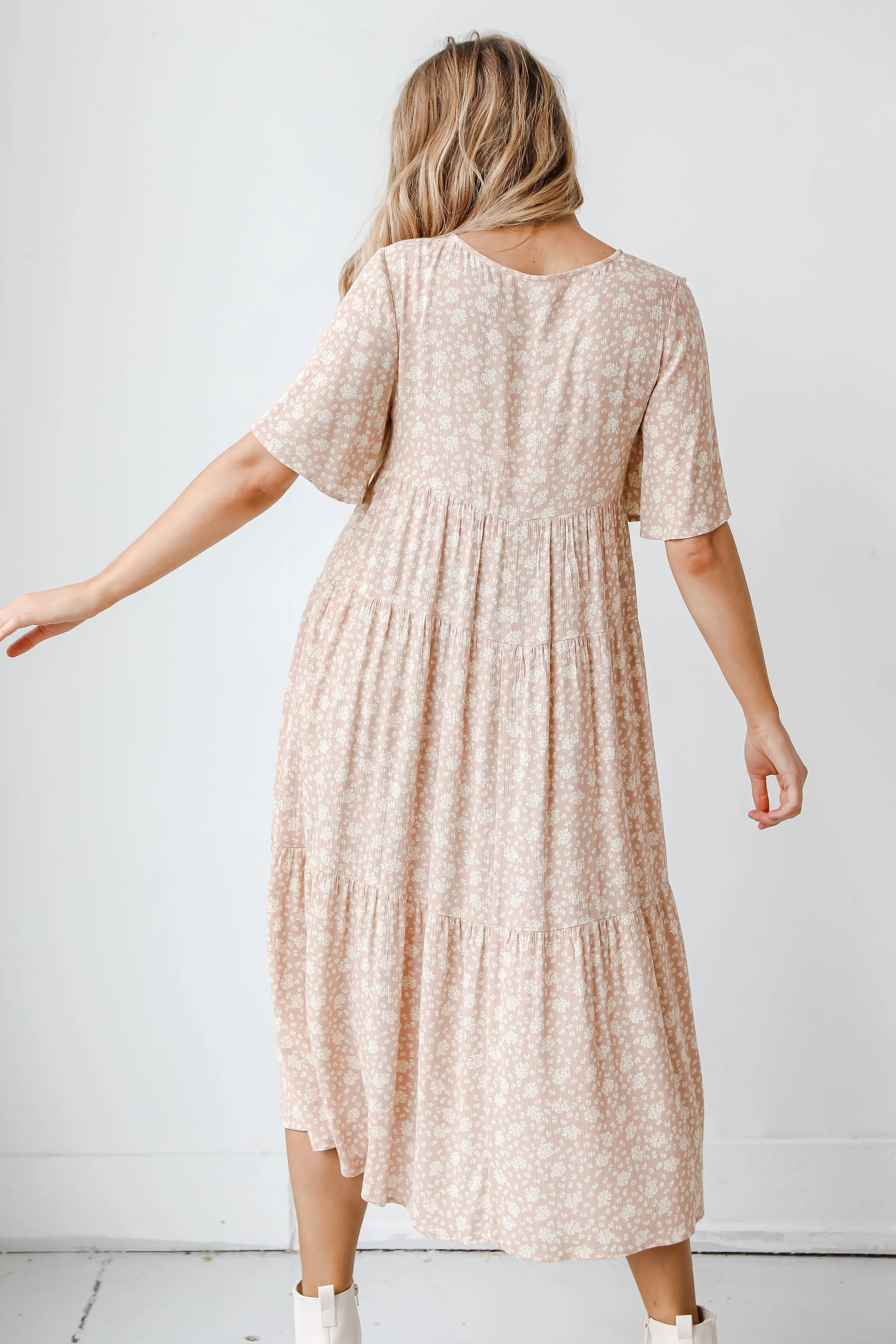 FINAL SALE - Certainly Sweet Floral Midi Dress
