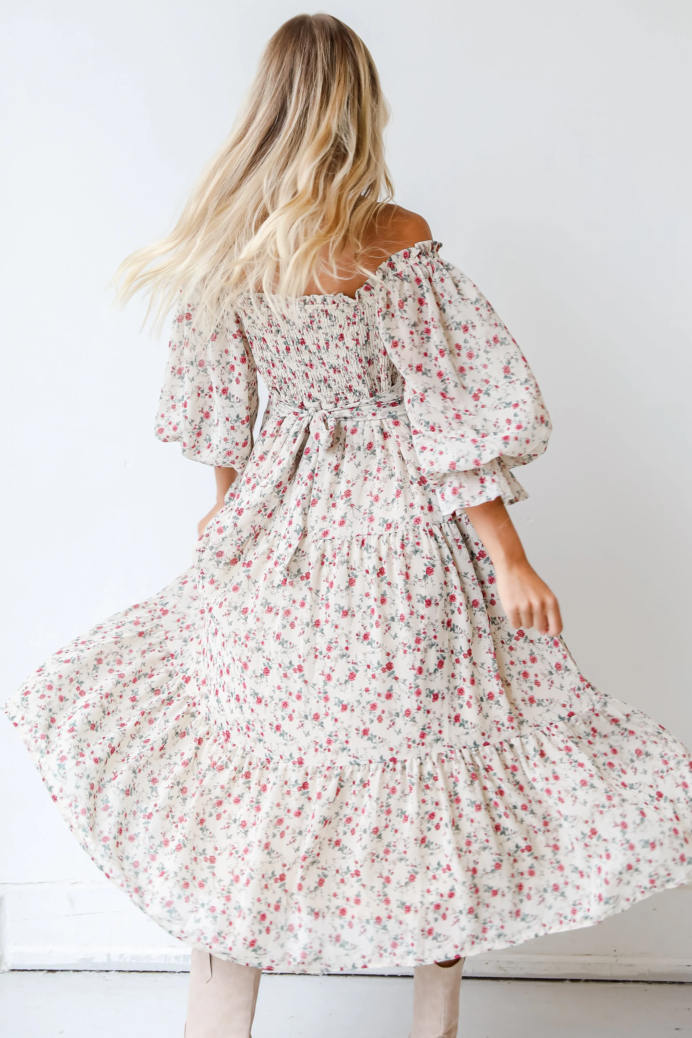 FINAL SALE - In The Meadow Floral Maxi Dress