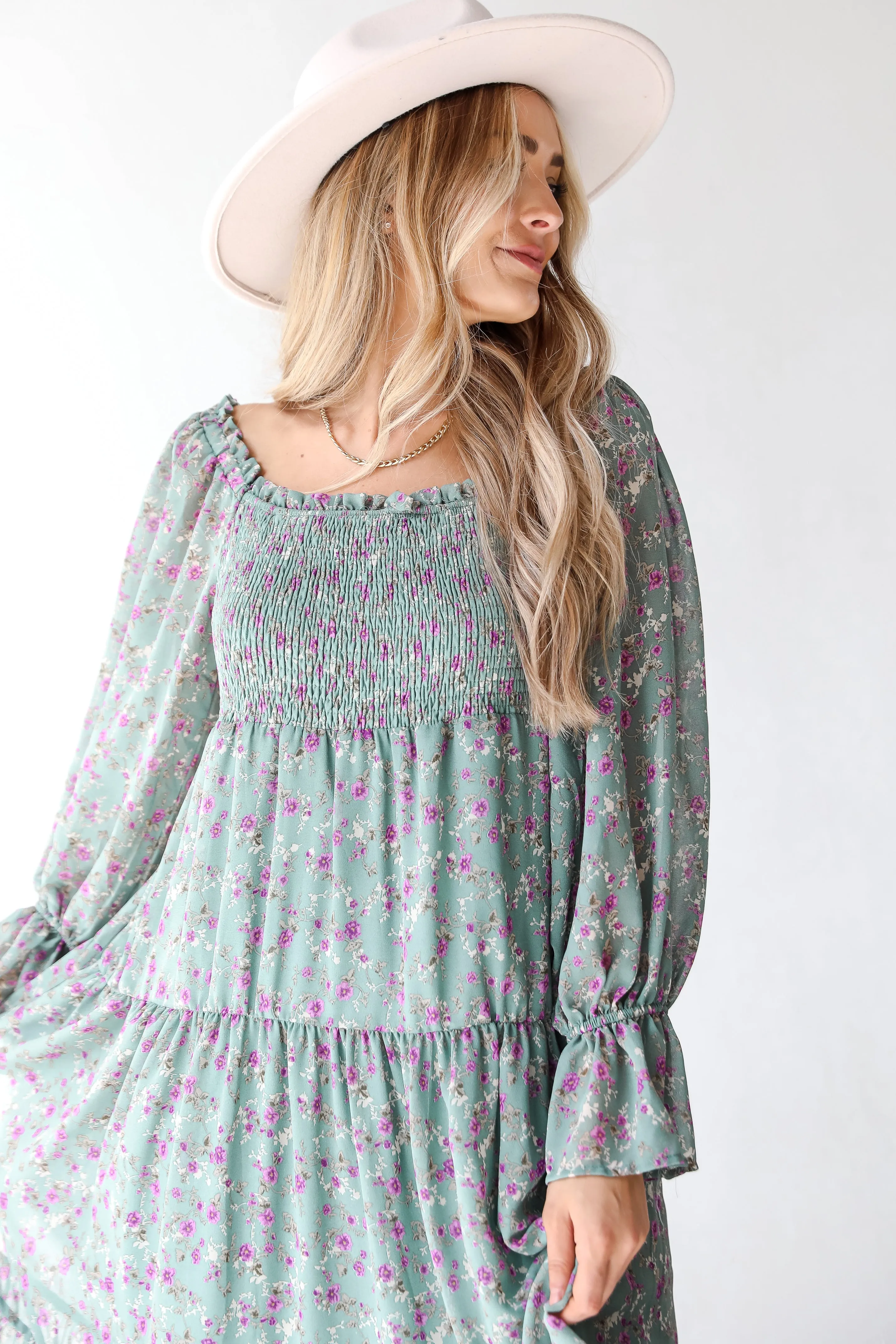 FINAL SALE - In The Meadow Floral Maxi Dress