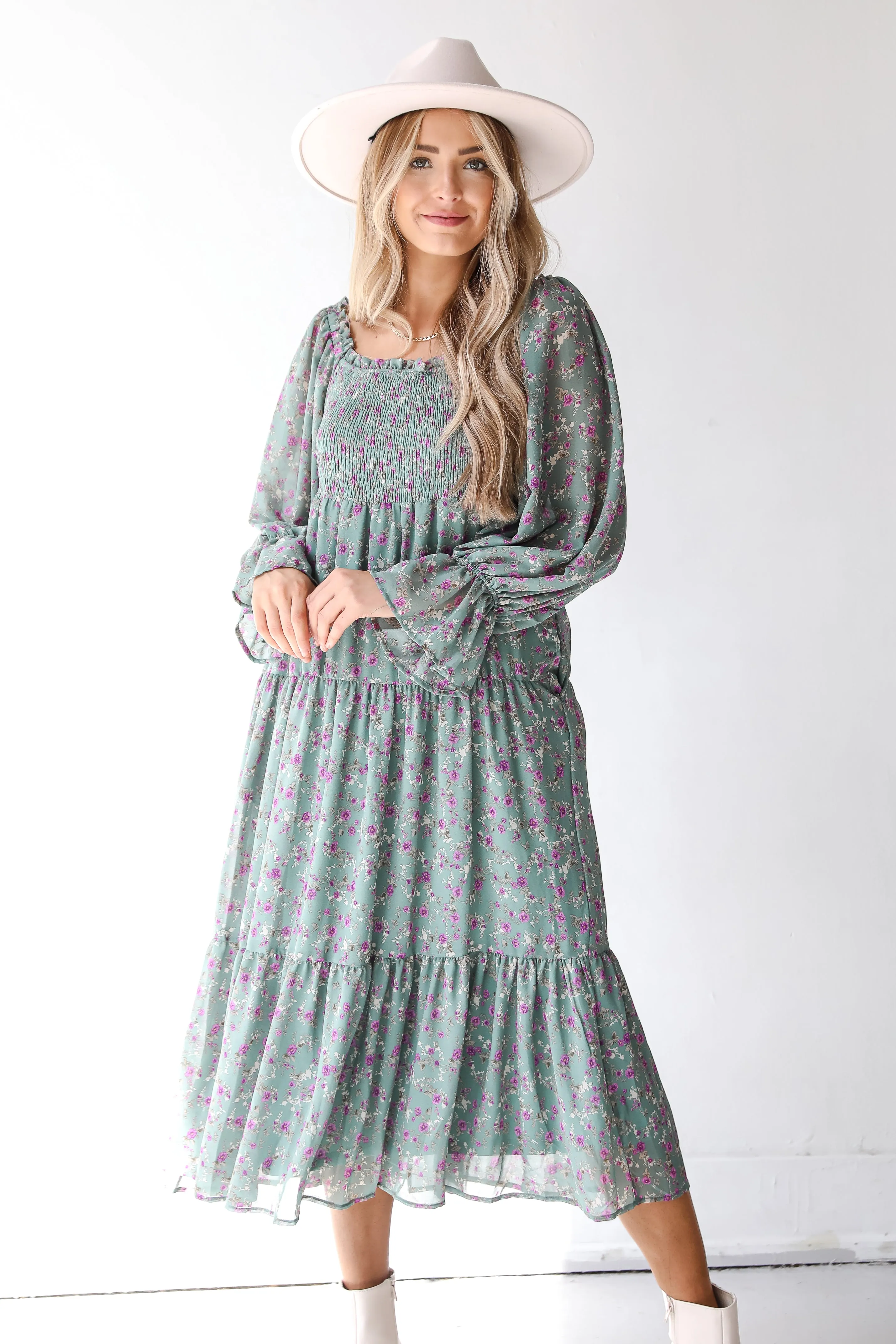 FINAL SALE - In The Meadow Floral Maxi Dress