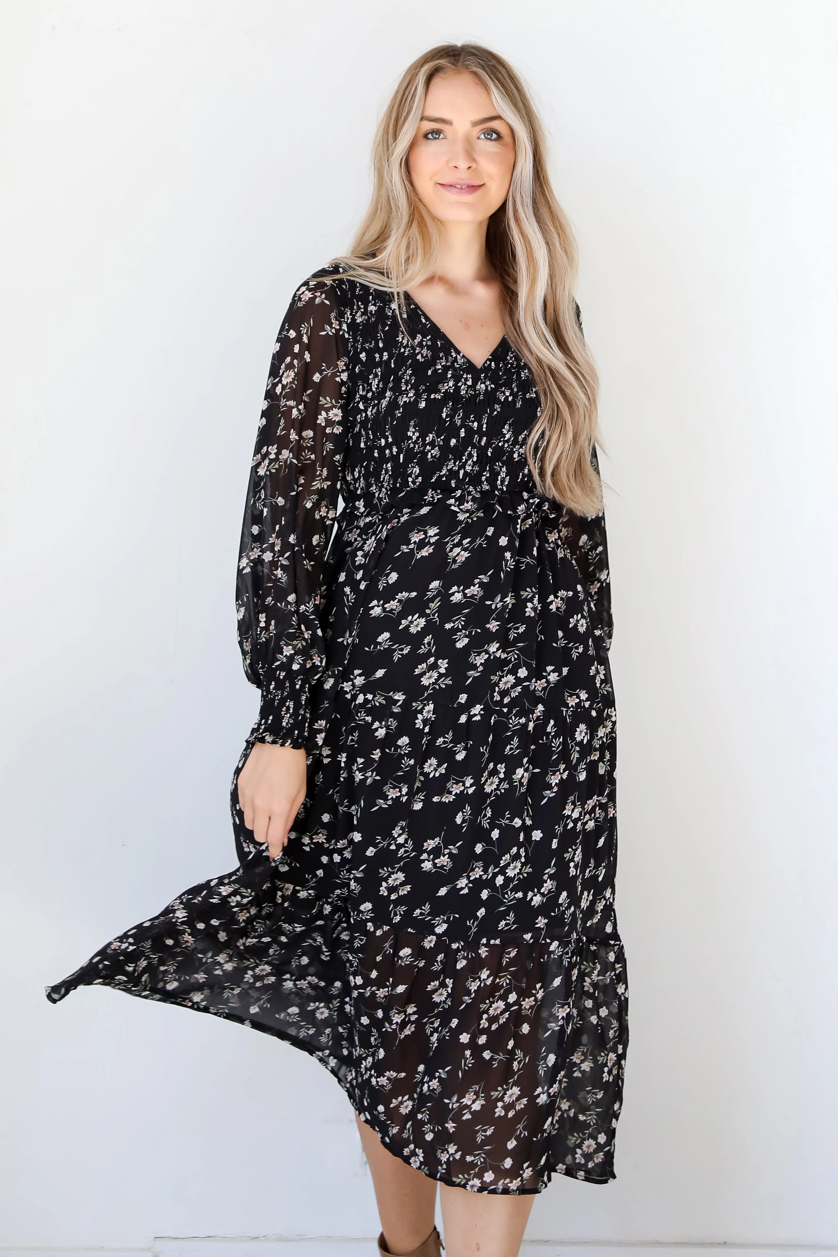FINAL SALE - Love The Look Floral Midi Dress