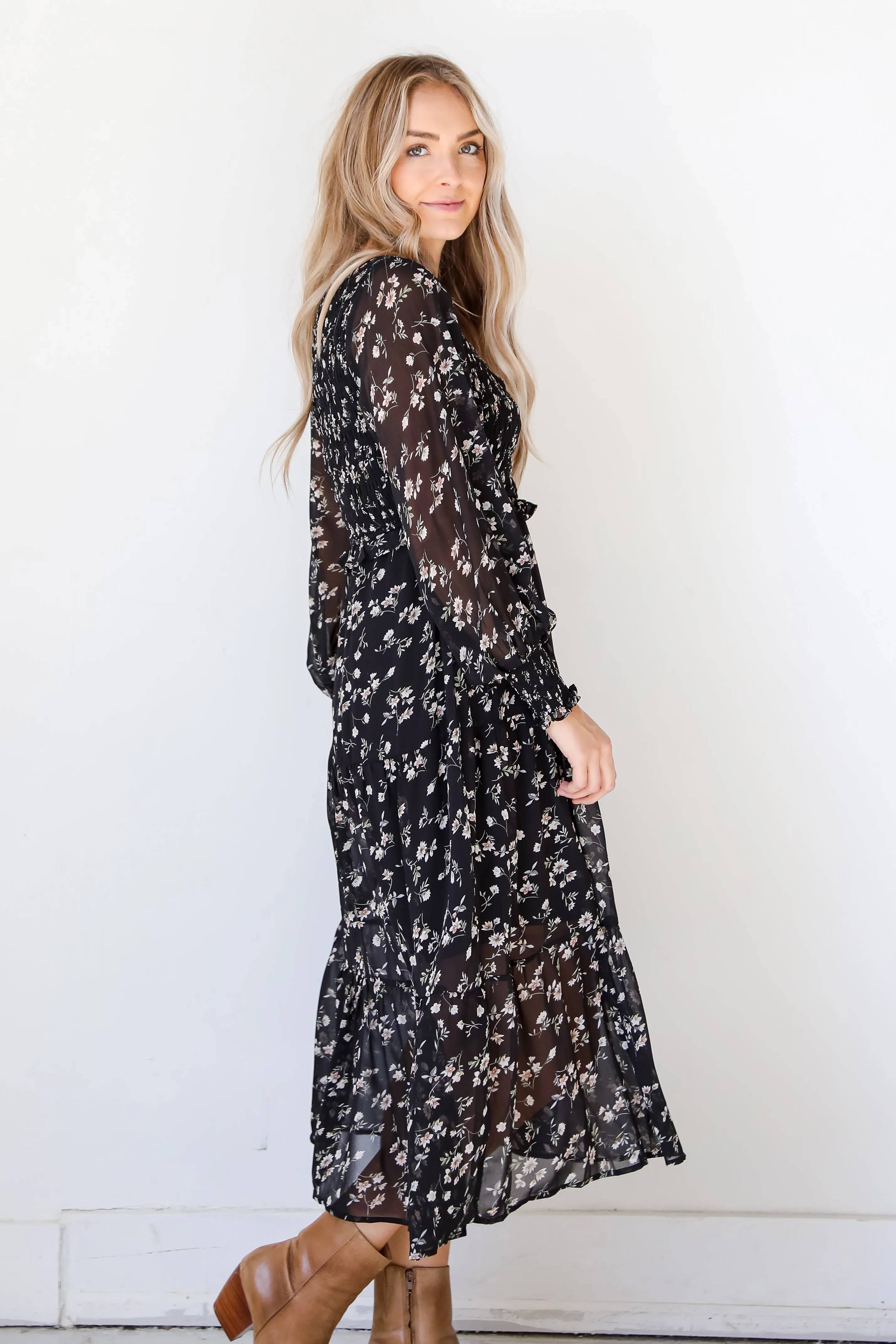 FINAL SALE - Love The Look Floral Midi Dress