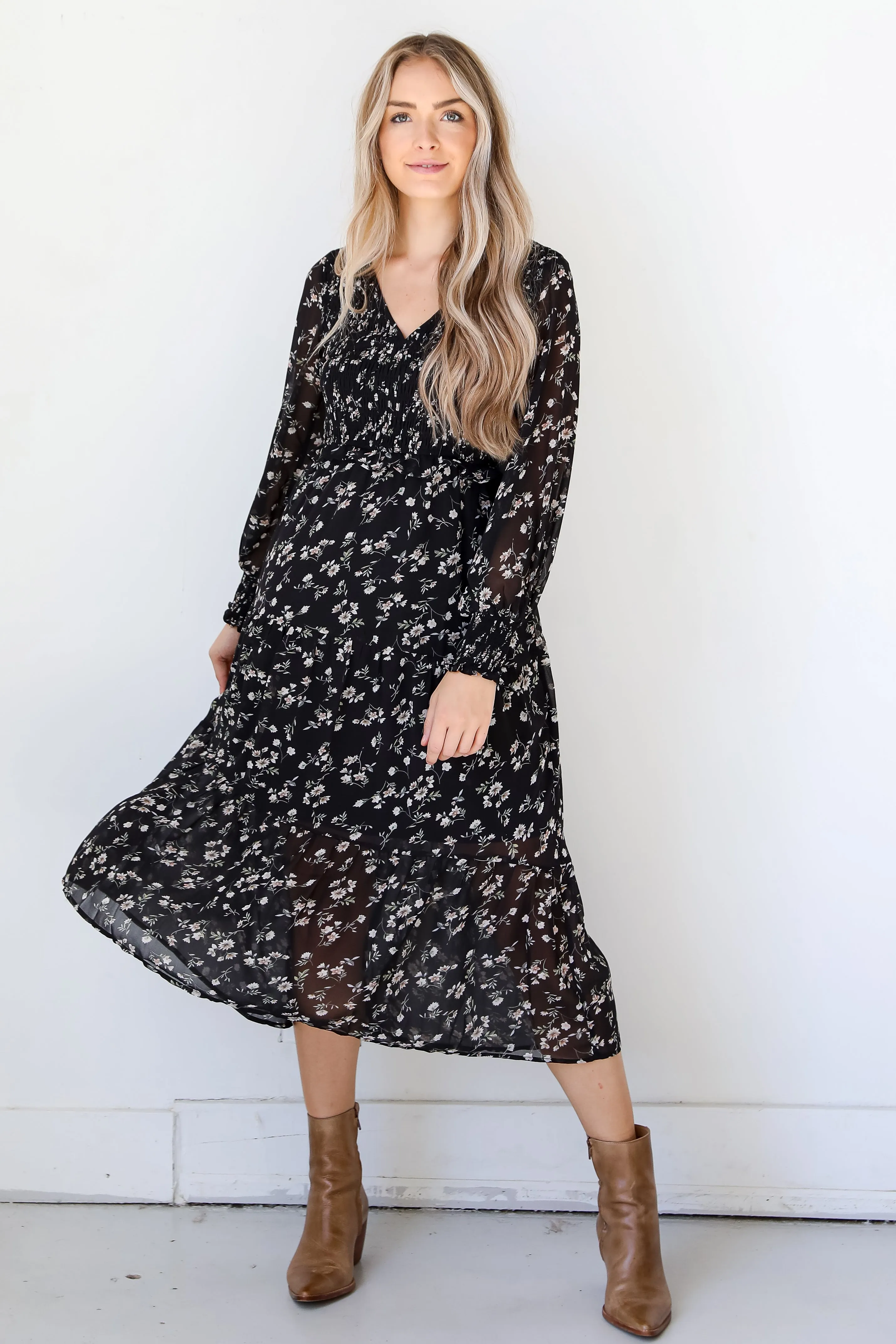FINAL SALE - Love The Look Floral Midi Dress