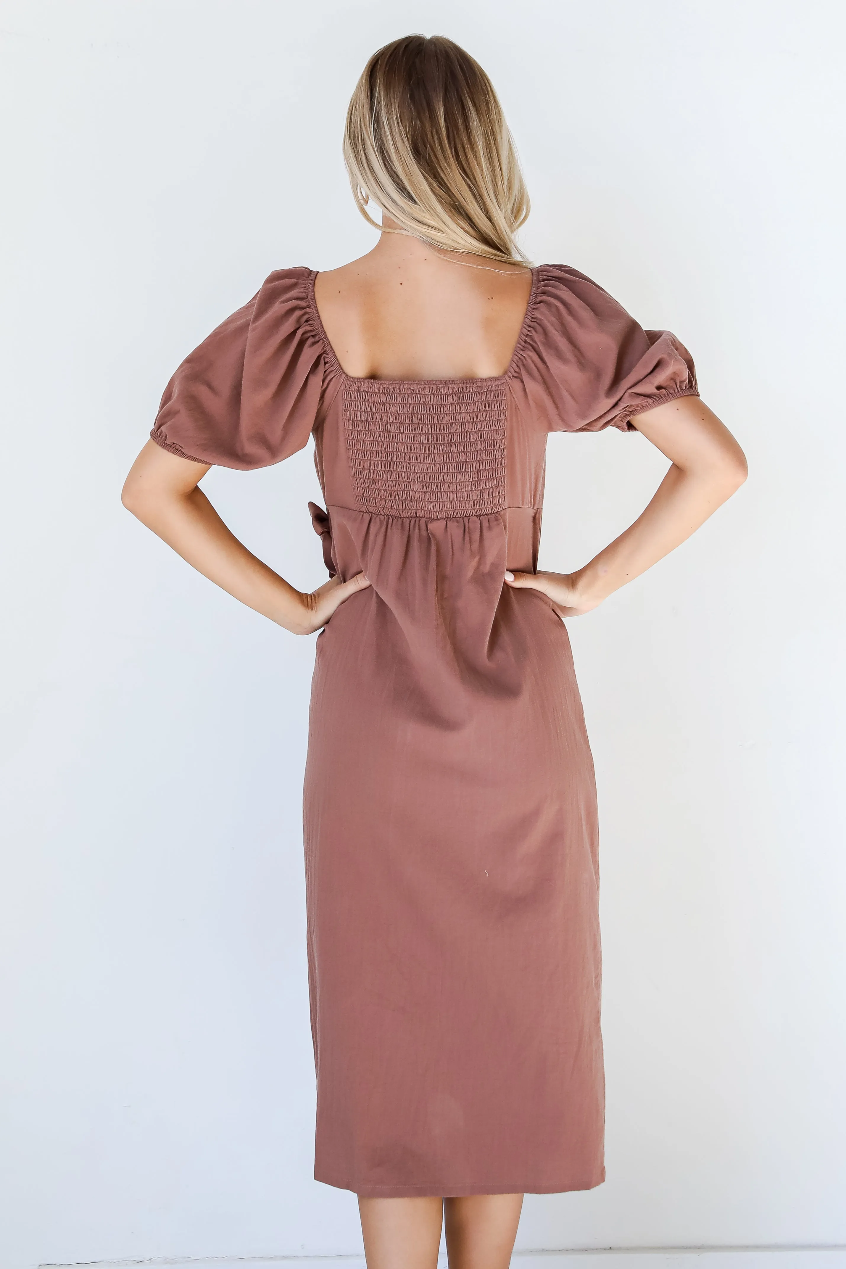 FINAL SALE - My Whole Heart Wrap Midi Dress
