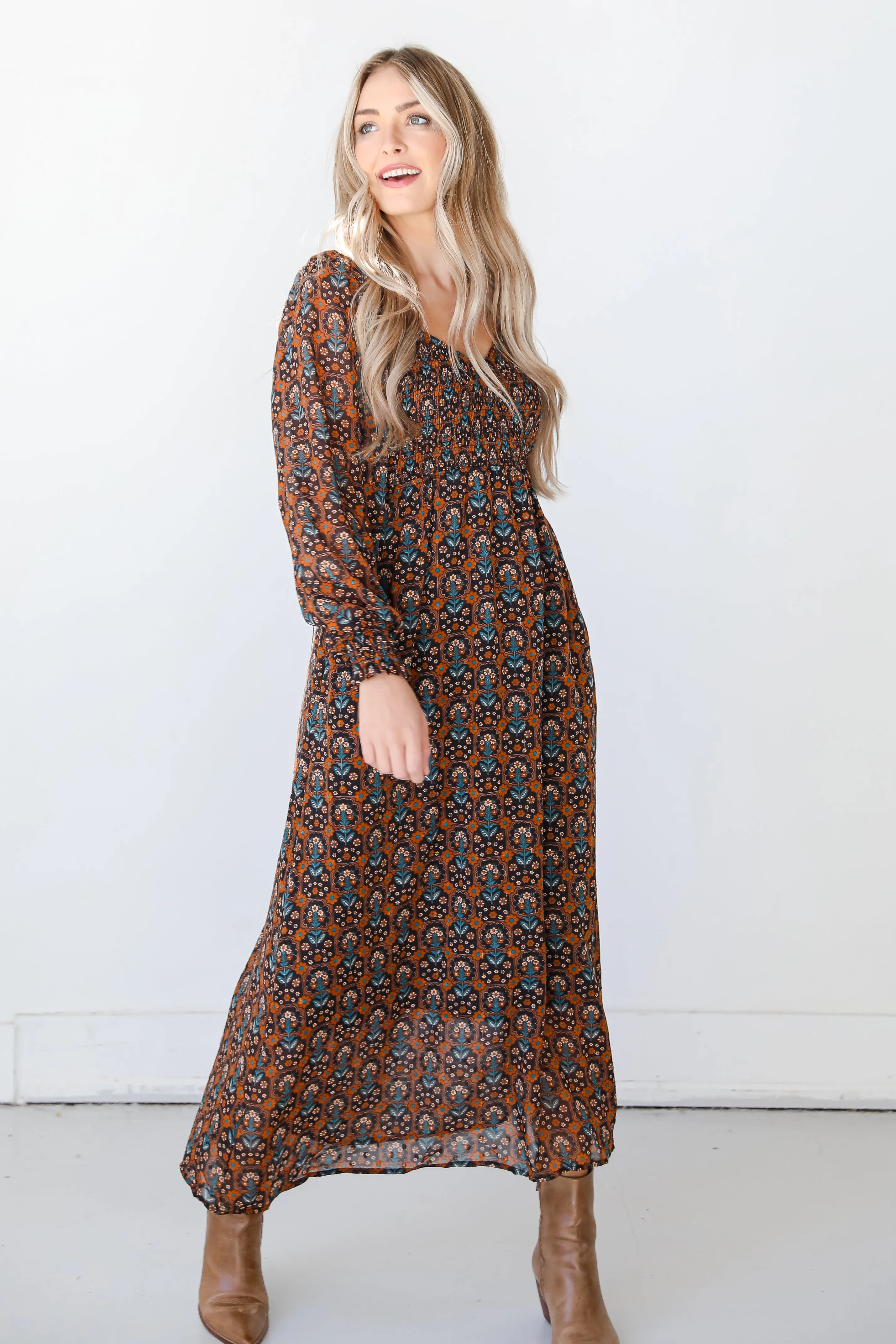 FINAL SALE - No Introductions Floral Maxi Dress