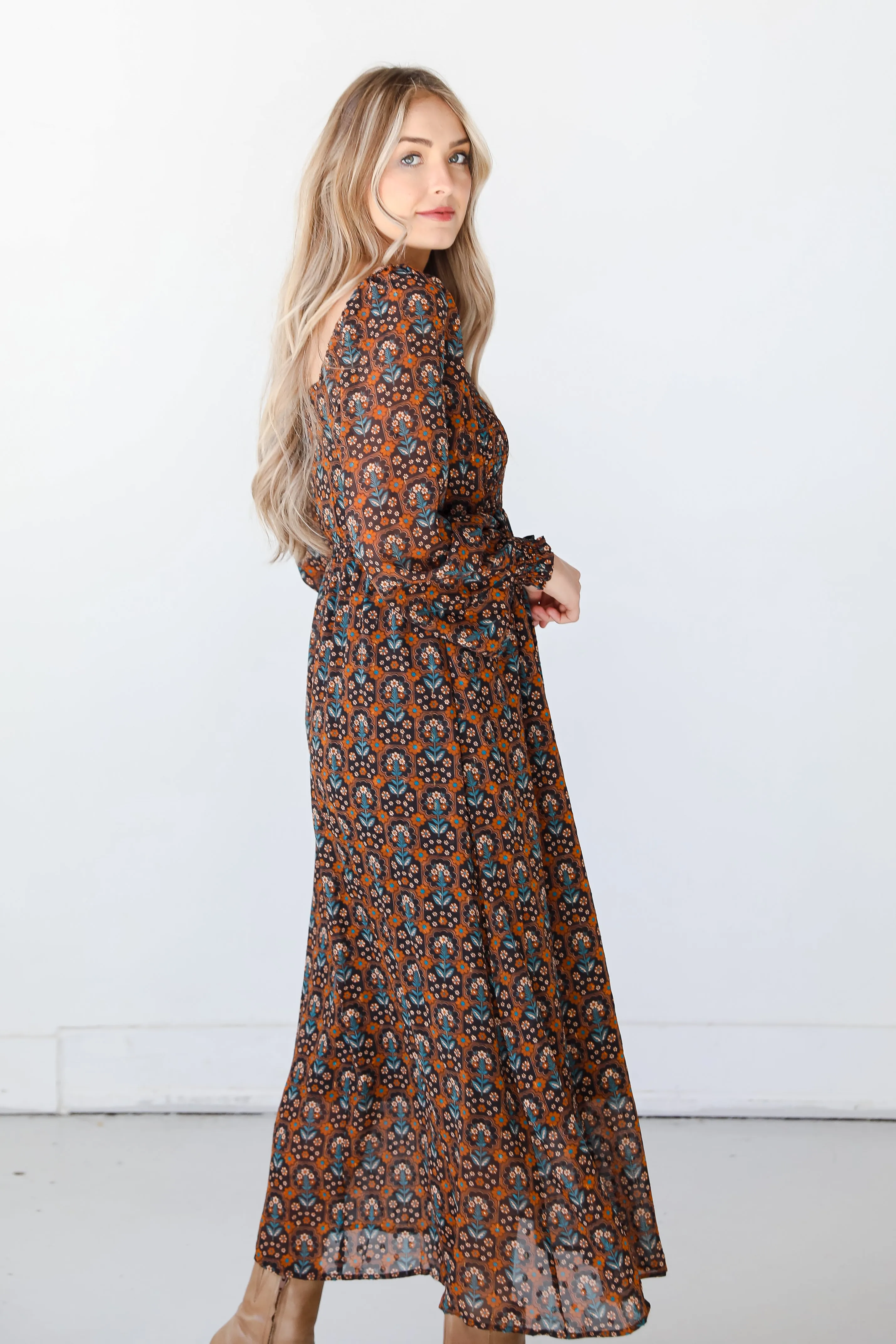 FINAL SALE - No Introductions Floral Maxi Dress