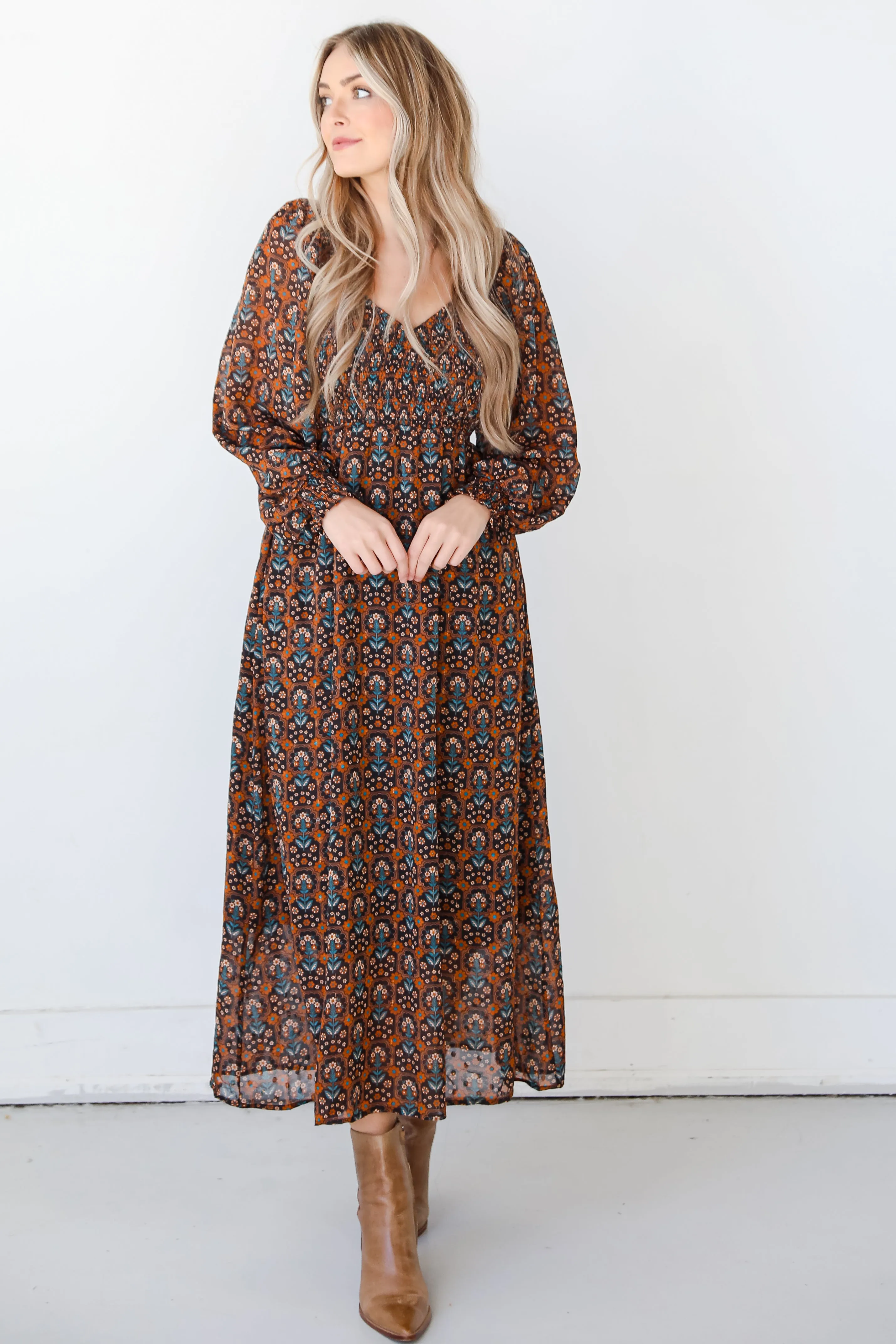 FINAL SALE - No Introductions Floral Maxi Dress