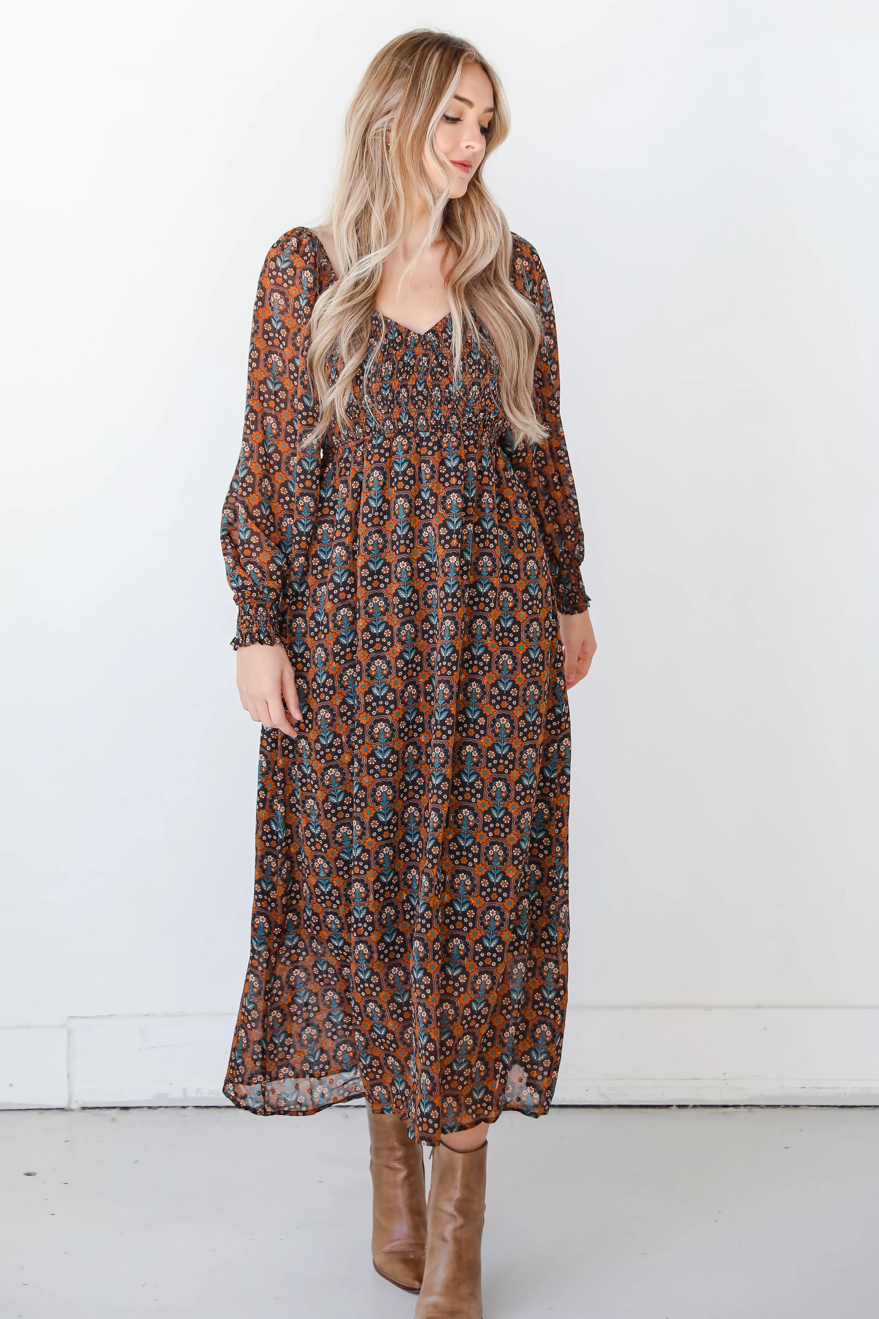 FINAL SALE - No Introductions Floral Maxi Dress