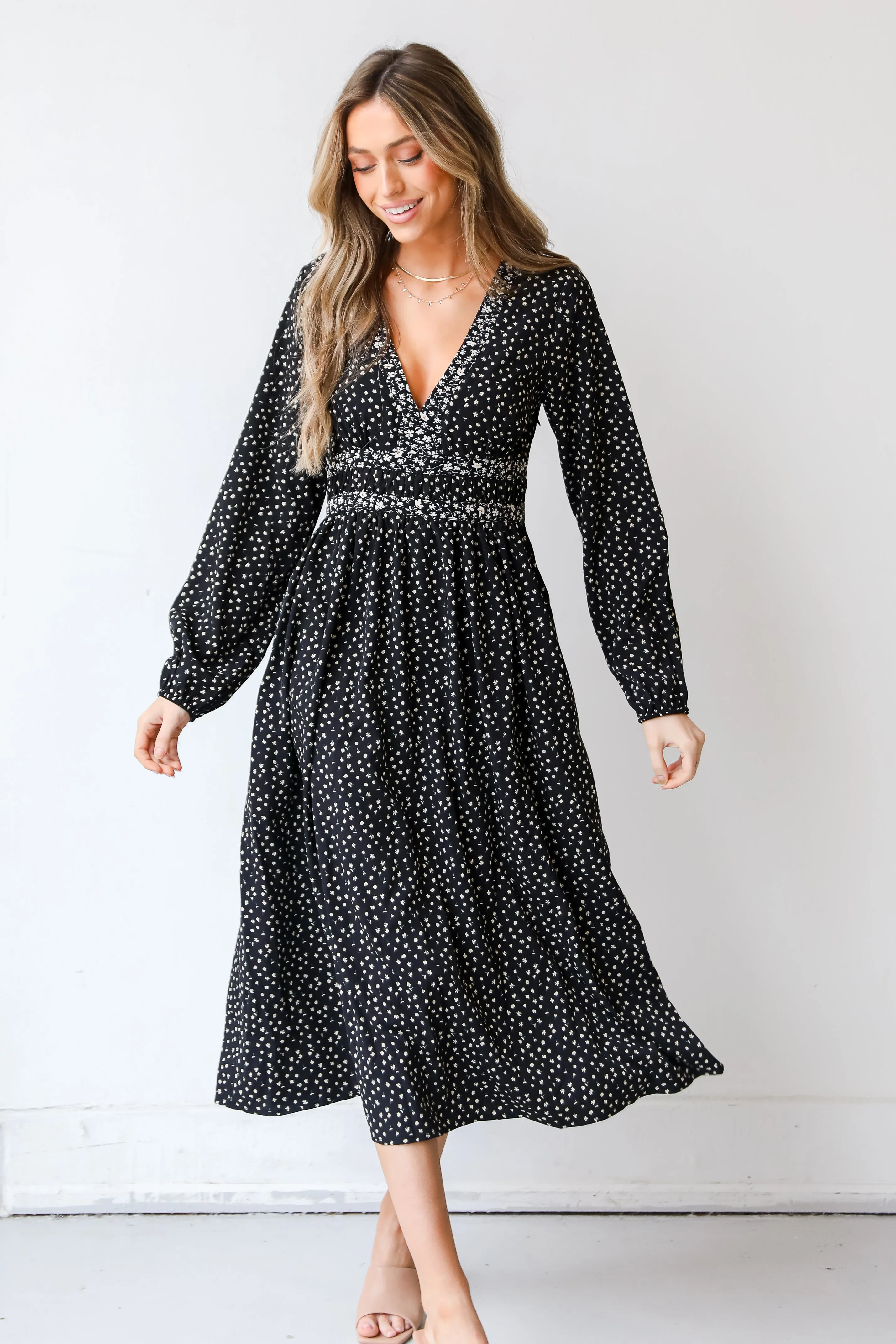 FINAL SALE - No One Sweeter Floral Midi Dress