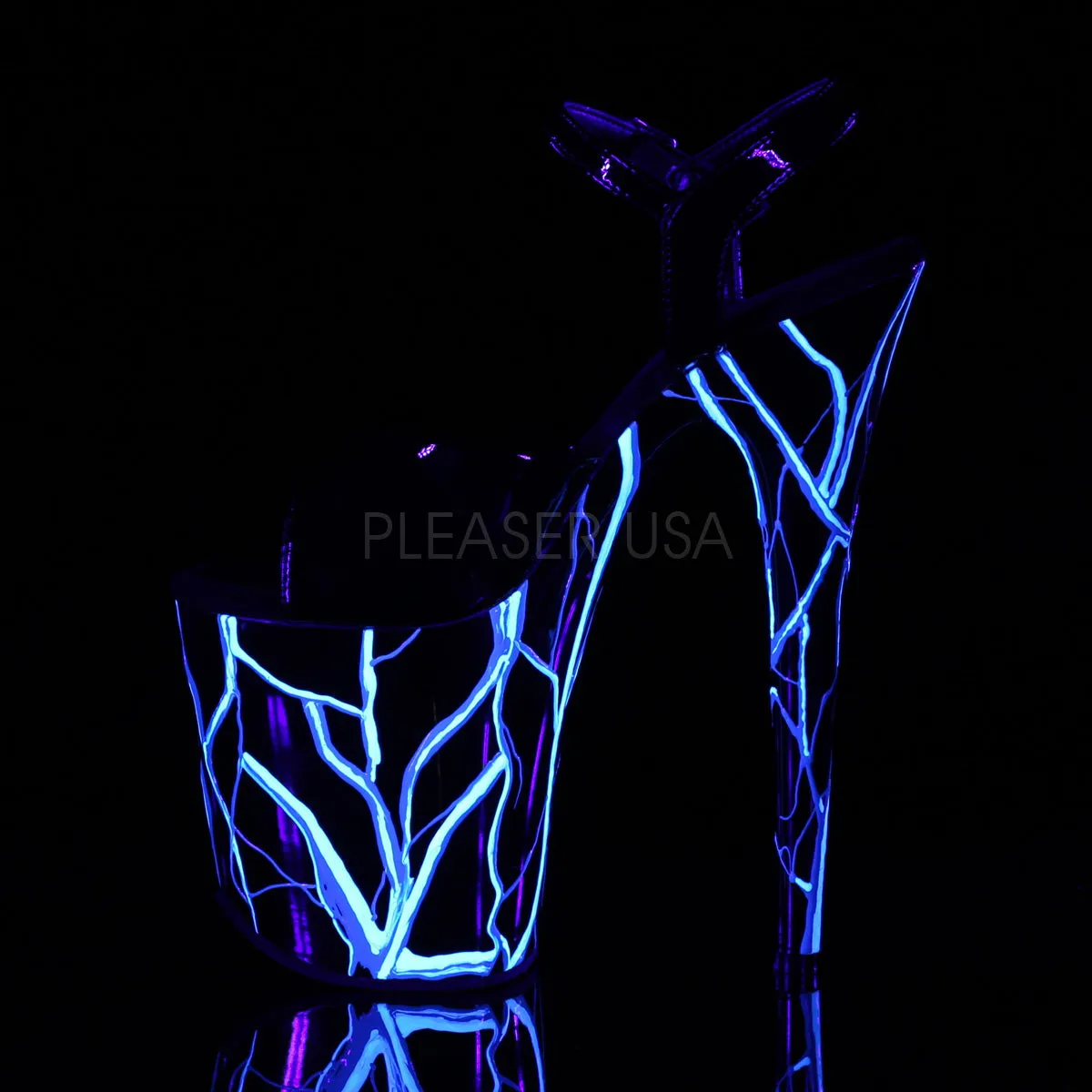 FLAMINGO-809NLB  Black/Black-Neon Blue