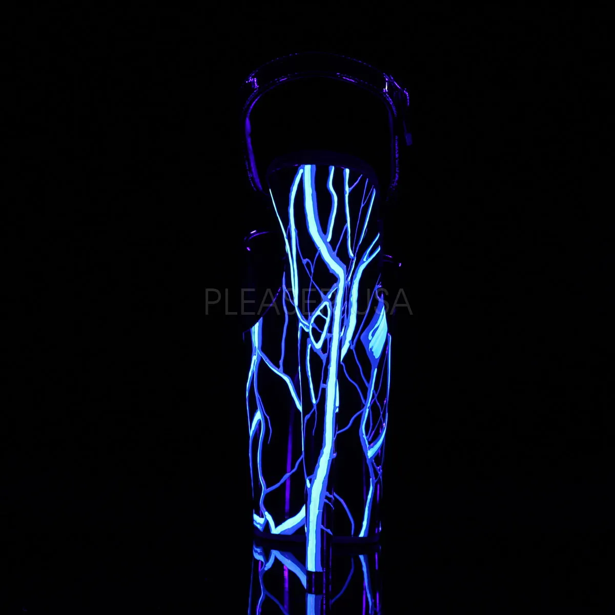 FLAMINGO-809NLB  Black/Black-Neon Blue