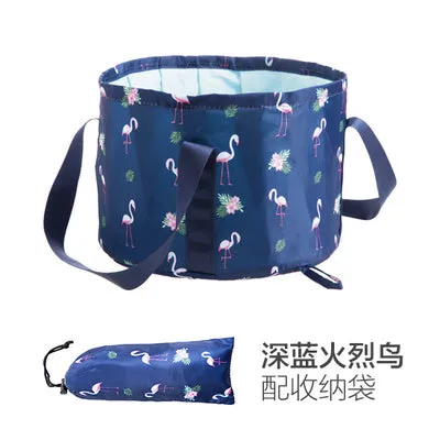 Foldable portable water foot bag