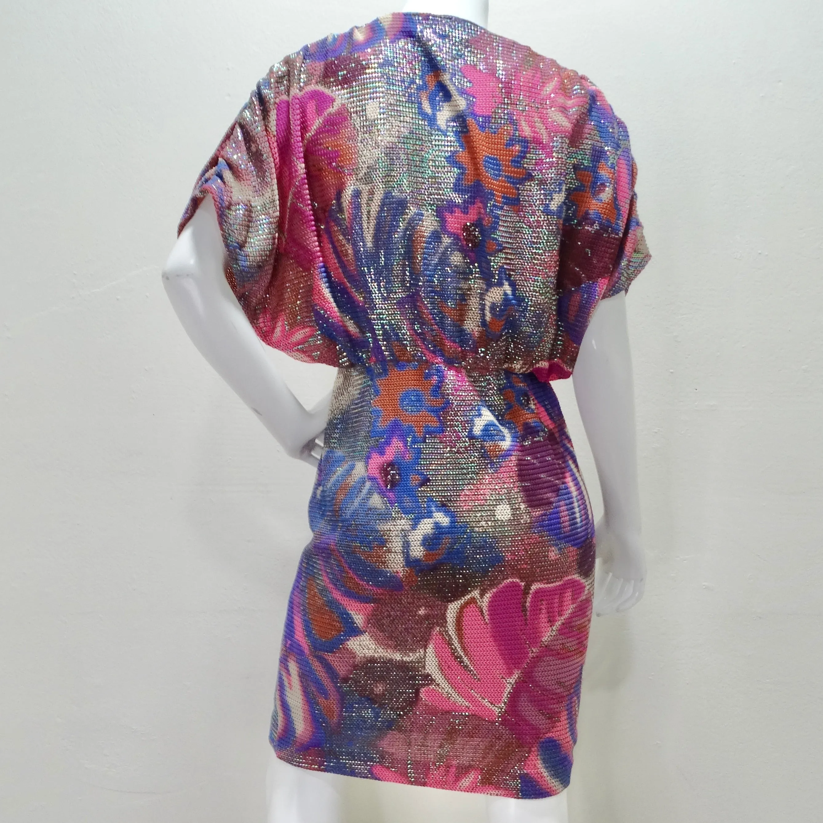 Frances La Vie Mosaic Knit Multicolor Dress