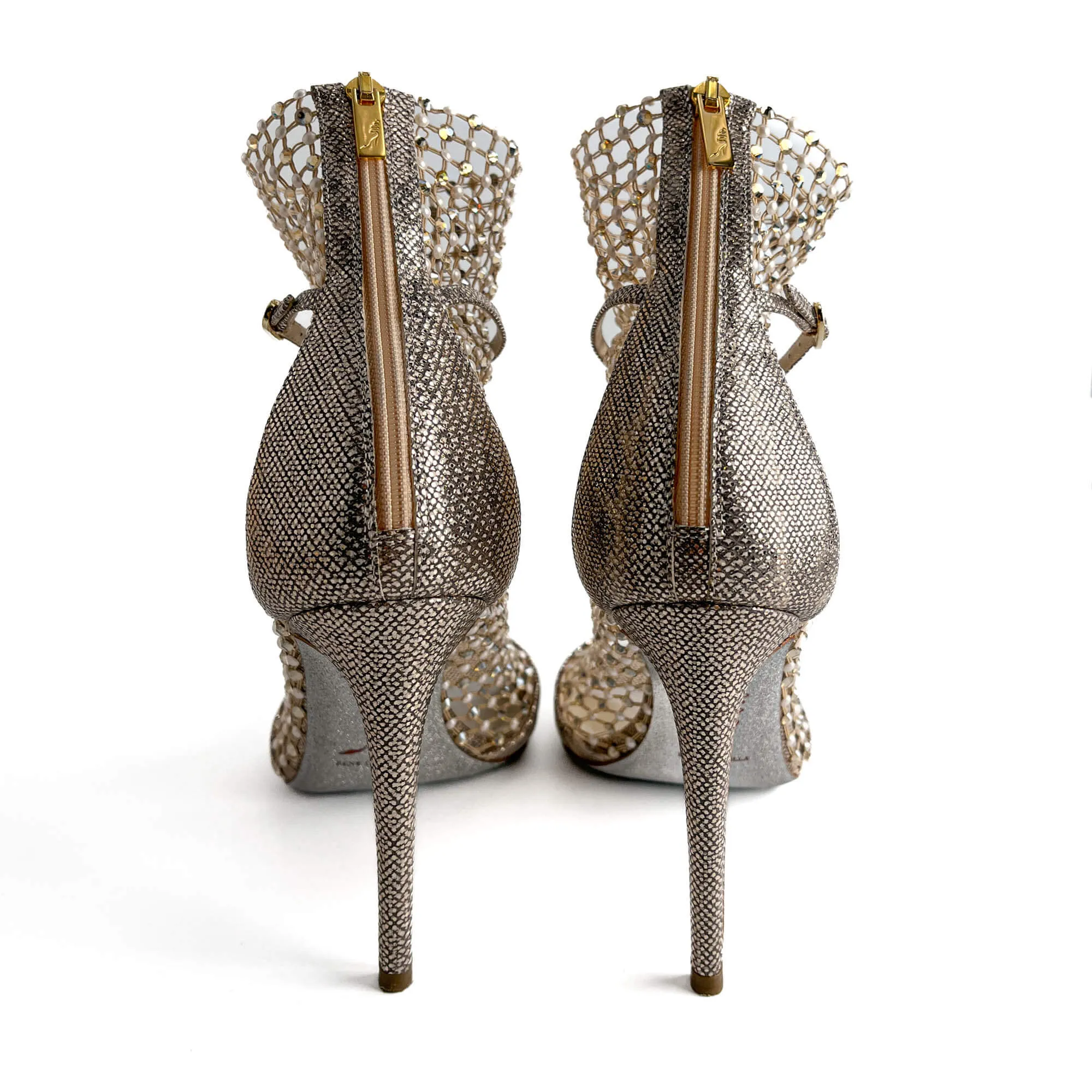 Galaxia 10.5 Leather Sandals 39 Metallic