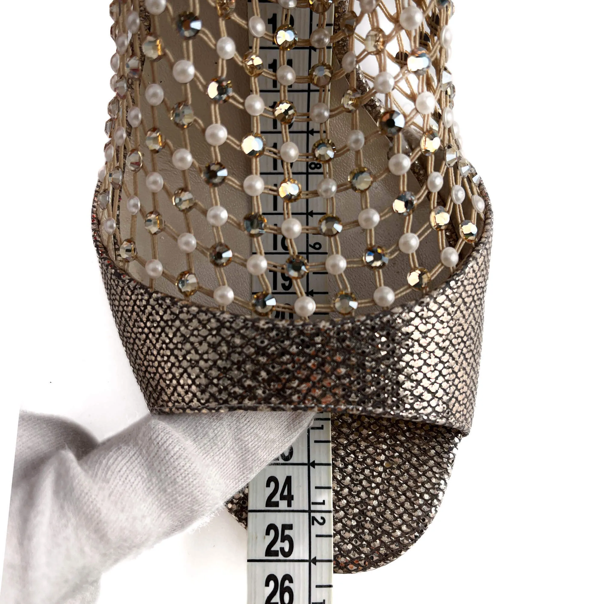 Galaxia 10.5 Leather Sandals 39 Metallic