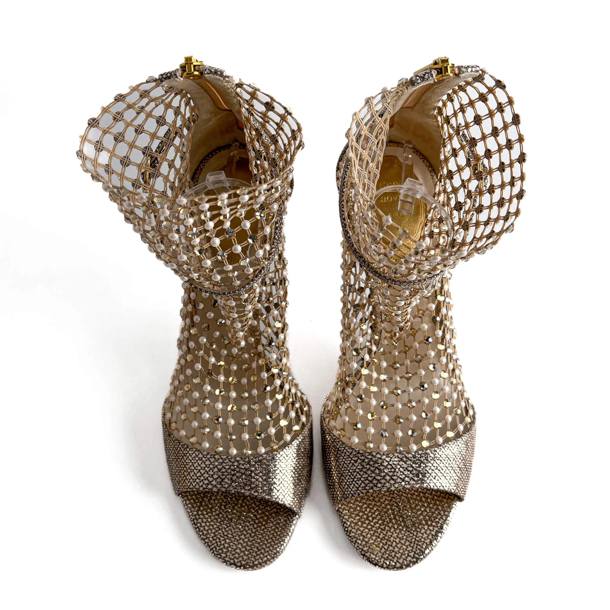 Galaxia 10.5 Leather Sandals 39 Metallic