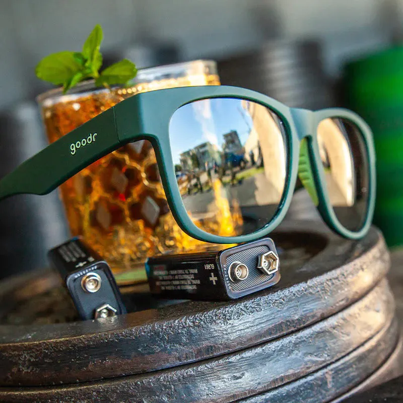 Goodr Mint Julep Electroshocks Running Sunglasses