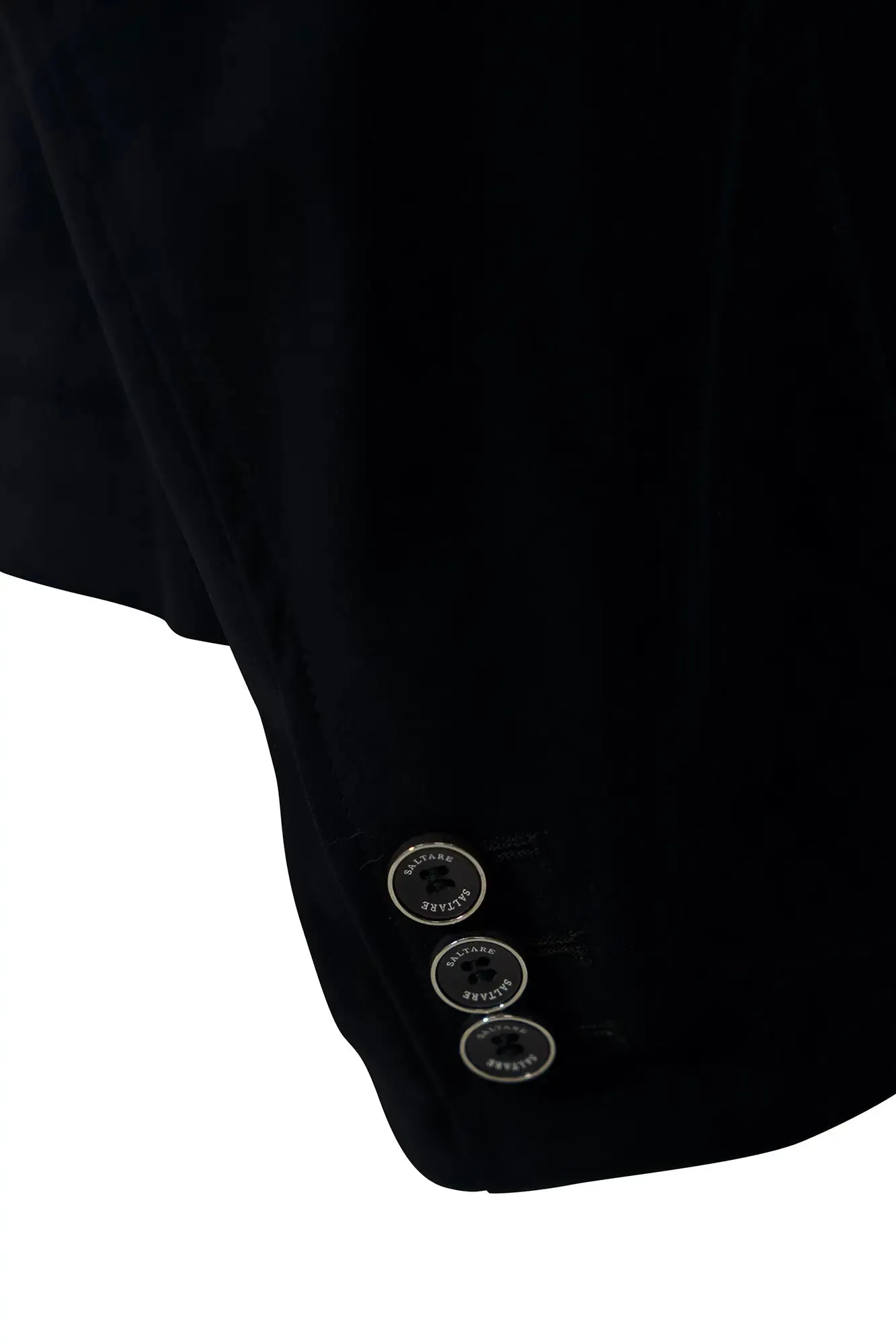 Grand Prix Saltare Premio 4 Button Riding Show Coat, Black with Moss Green