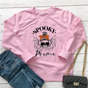 Graphic long Sleeve Shirts Spooky