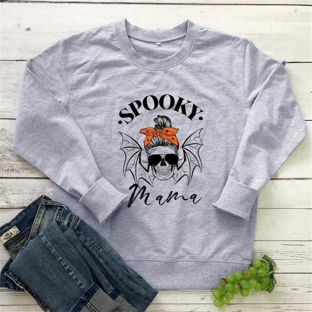 Graphic long Sleeve Shirts Spooky
