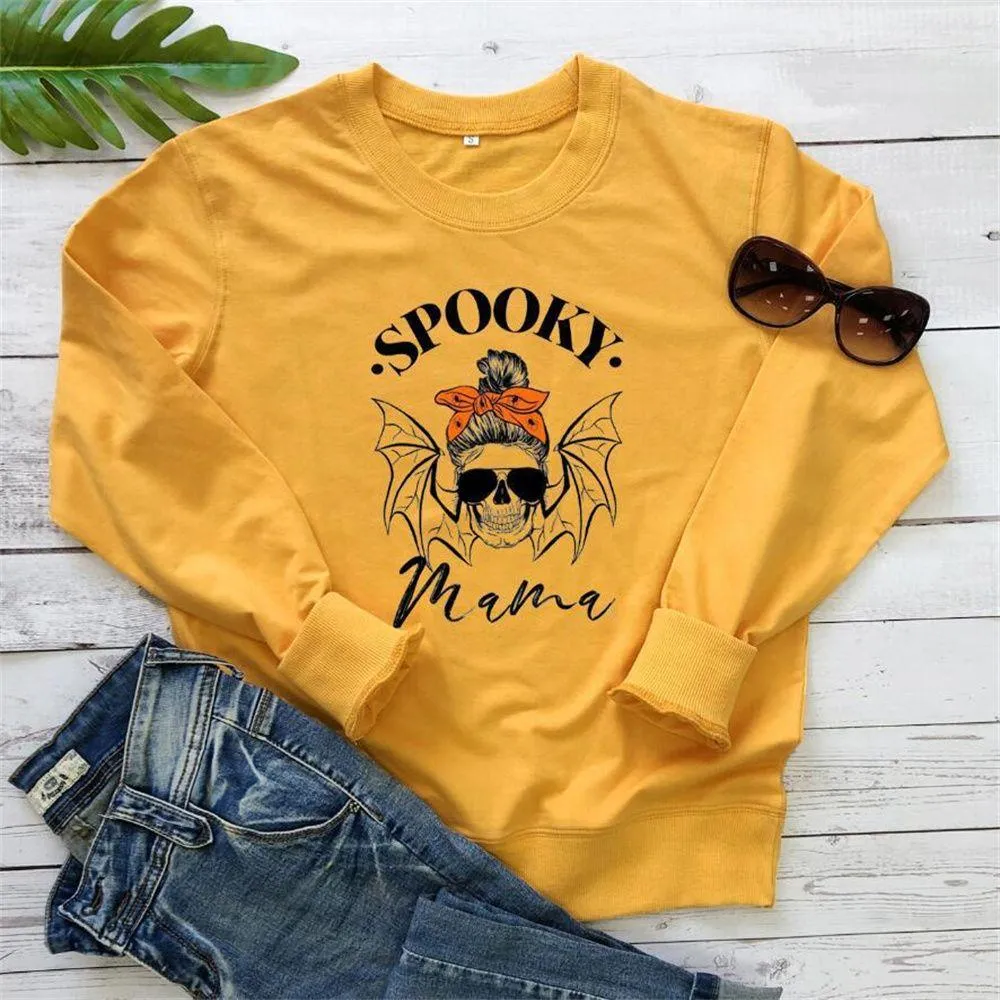 Graphic long Sleeve Shirts Spooky