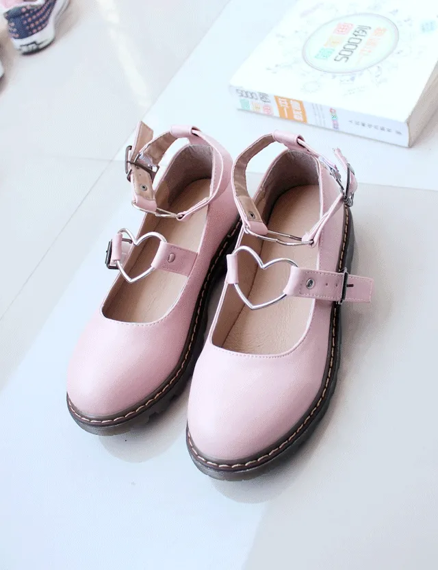 Heart Garter Belt Buckle Shoes KF30020