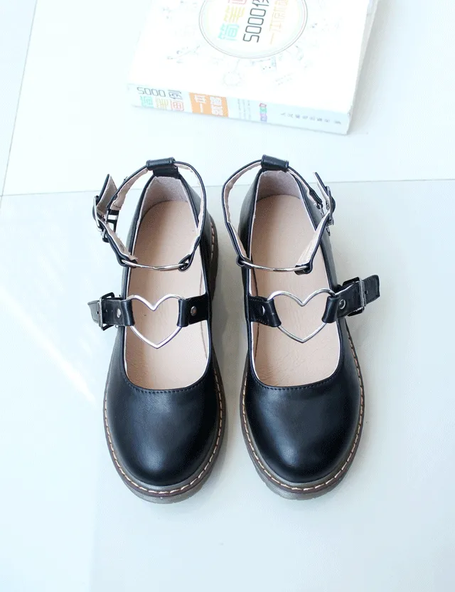 Heart Garter Belt Buckle Shoes KF30020